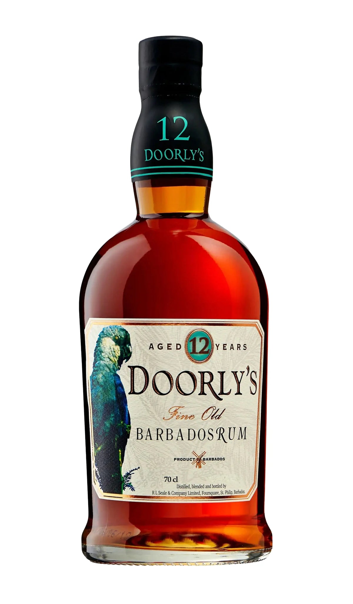 Doorly's Aged 12 Years Fine Old Barbados Rum 700mL bottle – Foursquare Rum Distillery, Barbados