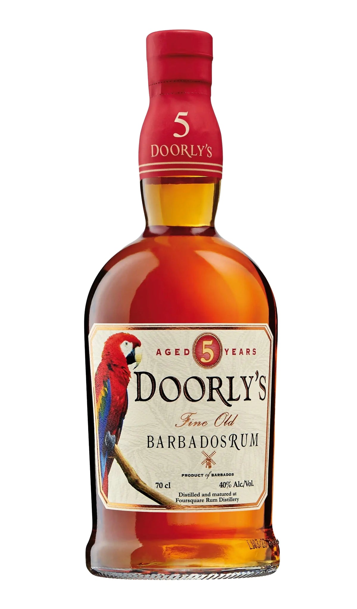 Doorly's Aged 5 Years Fine Old Barbados Rum 700mL bottle – Foursquare Rum Distillery, Barbados