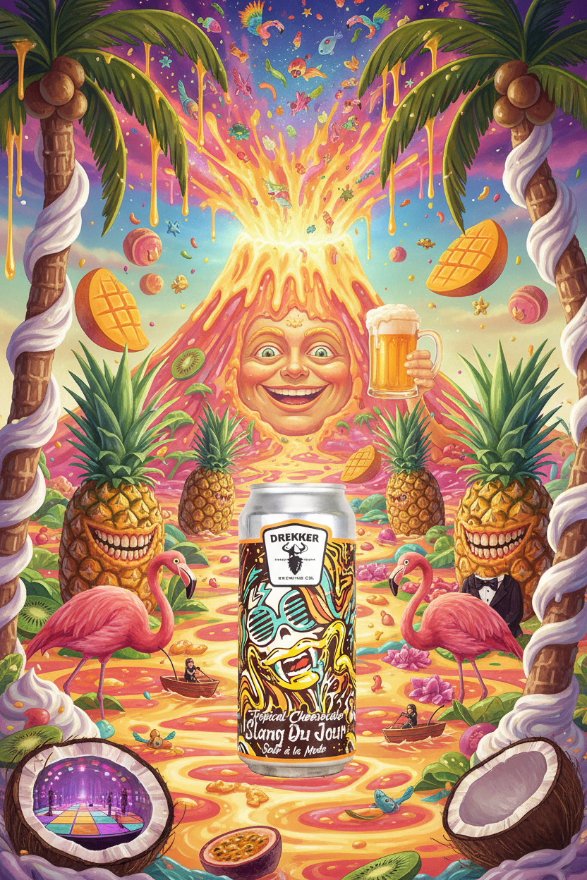 Buy Drekker Slang du Jour Tropical Cheesecake 473mL online at Wine Sellers Direct - Independent liquor specialists.