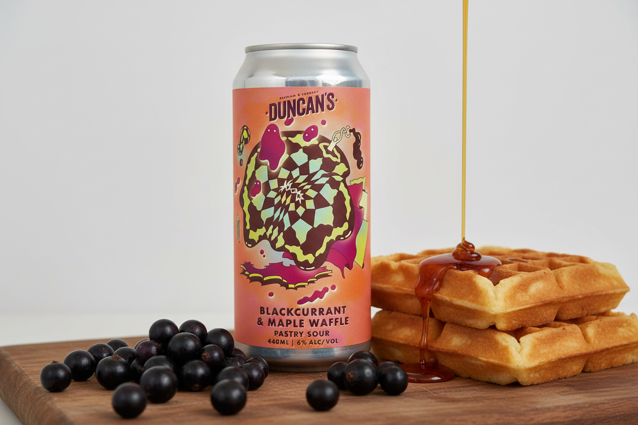Find out more or buy Duncan's Blackcurrant & Maple Waffle Sour 440ml online at Wine Sellers Direct - Australia’s independent liquor specialists.