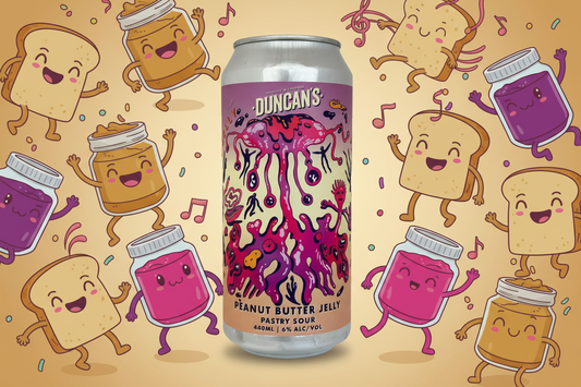 Find out more or buy Duncan's Peanut Butter Jelly Sour 440ml online at Wine Sellers Direct - Australia’s independent liquor specialists.