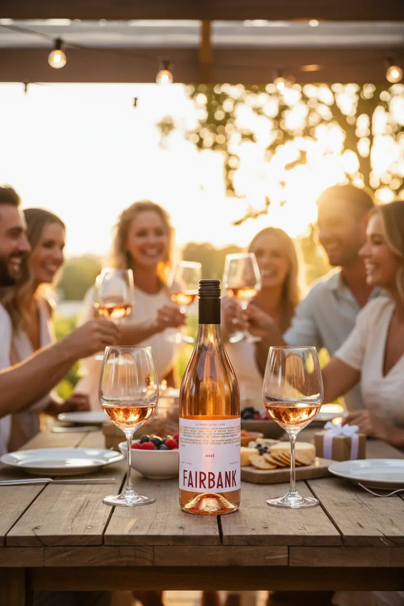 Sutton Grange Fairbank Rosé 2025 Central Victoria celebration