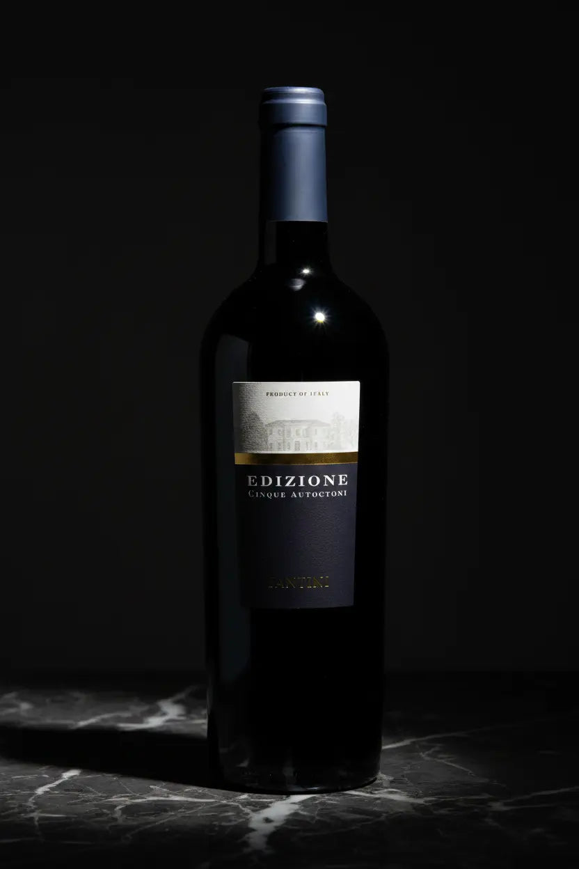 Fantini Farnese Edizione Cinque Autoctoni 2021 750ml red wine bottle from Italy