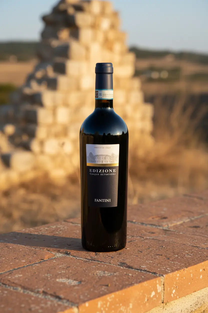 Fantini Farnese Edizione Cinque Autoctoni 2021 750ml red wine bottle from Italy
