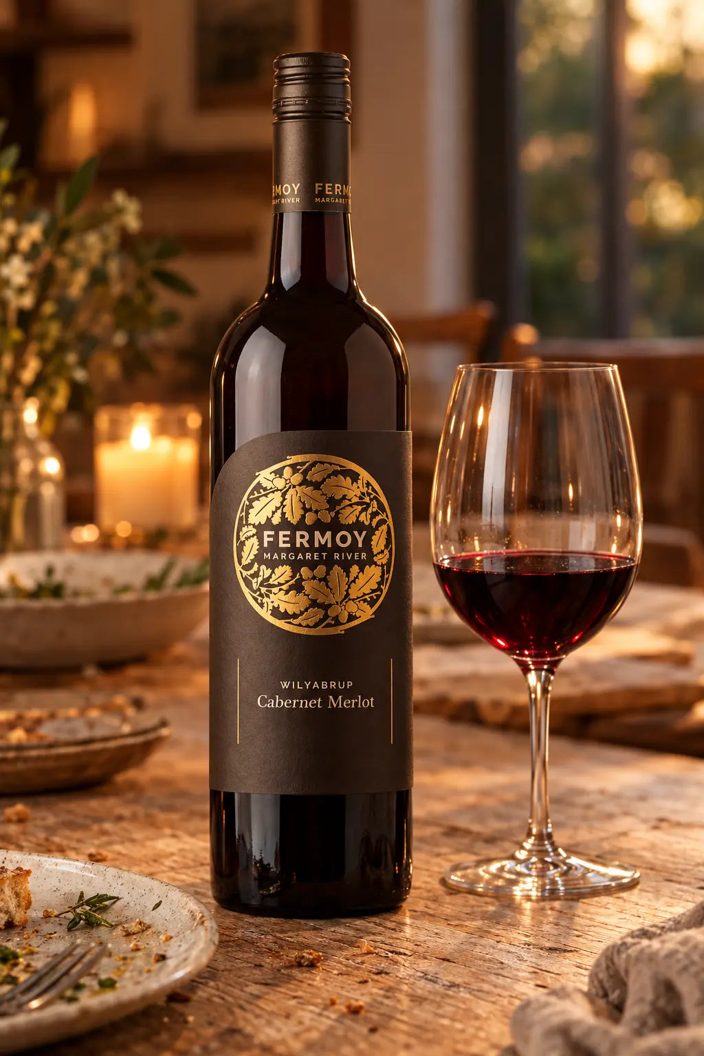Fermoy Wilyabrup Cabernet Merlot 2021 750mL bottle of red wine from Margaret River