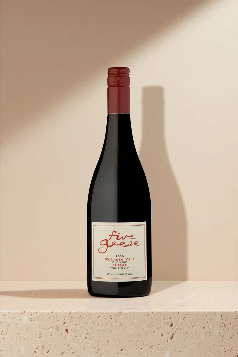 Buy Five Geese Old Vine The Pippali Shiraz 2020 available online at Wine Sellers Direct's best prices.