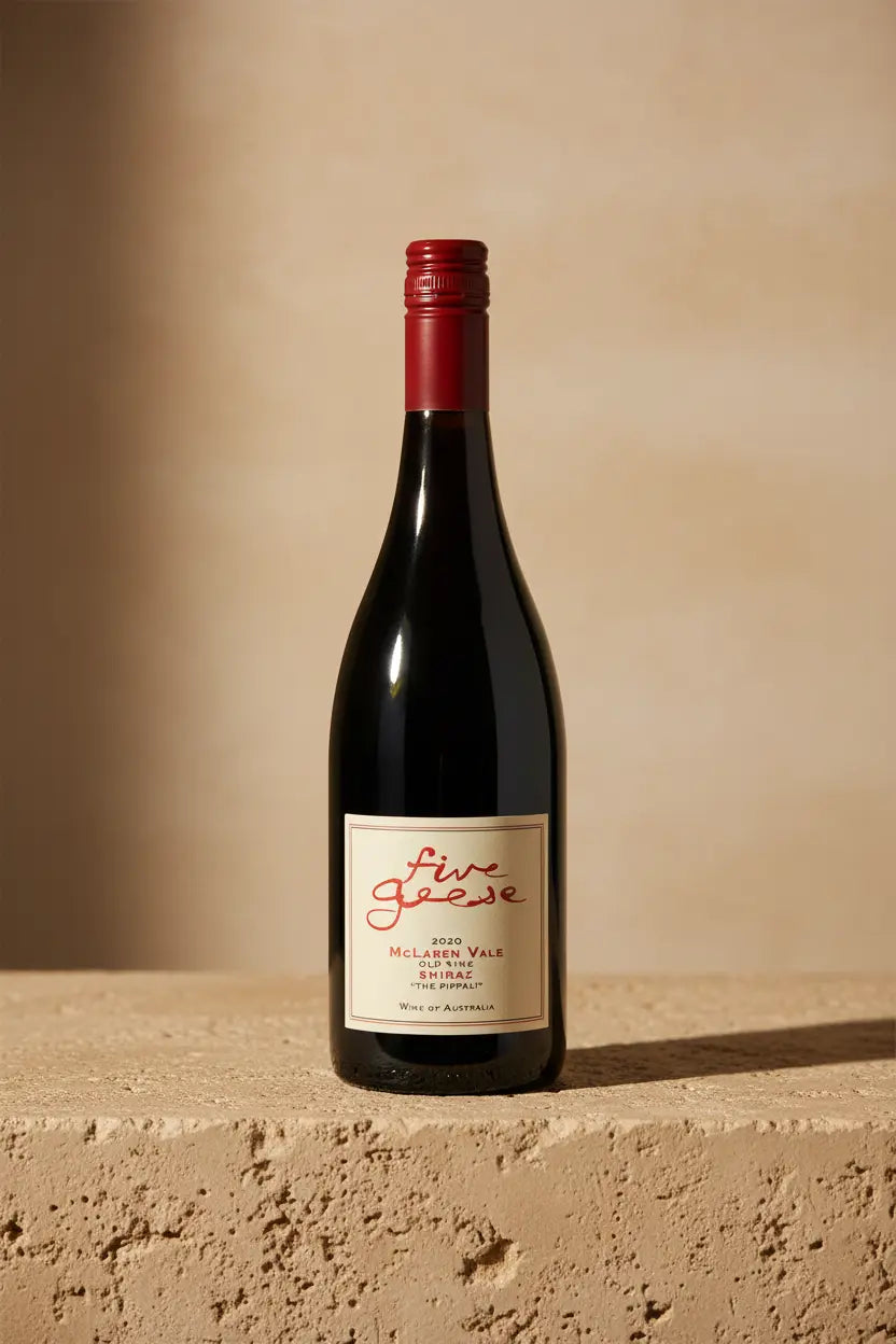 Buy Five Geese Old Vine The Pippali Shiraz 2020 available online at Wine Sellers Direct's best prices.