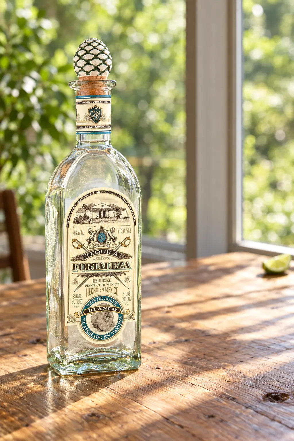 Fortaleza Blanco Tequila 750mL bottle from Jalisco, Mexico
