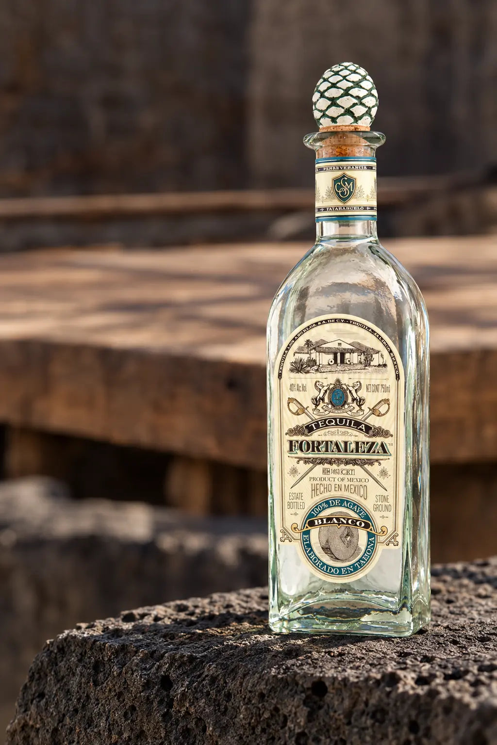 Fortaleza Blanco Tequila 750mL bottle from Jalisco, Mexico