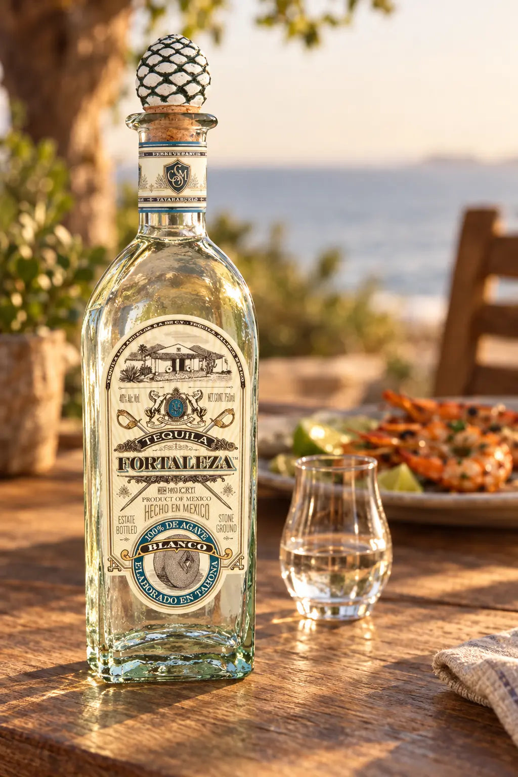 Fortaleza Blanco Tequila 750mL bottle from Jalisco, Mexico