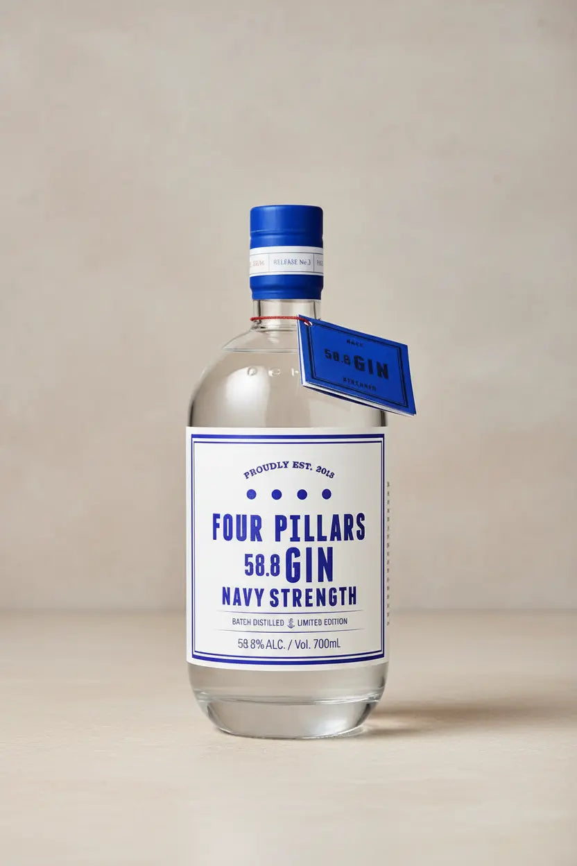 Buy Four Pillars Navy Strength Gin 700ml 58.8% online at Wine Sellers Direct's best prices.