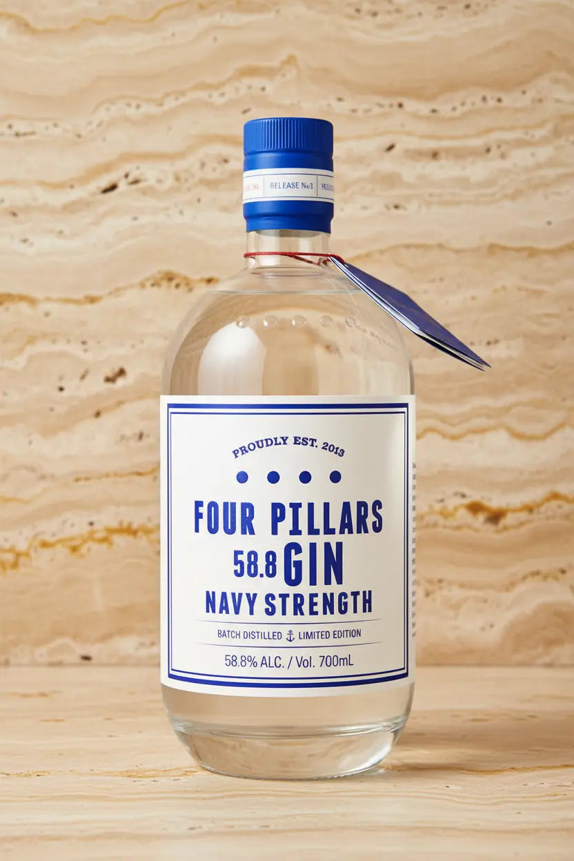 Buy Four Pillars Navy Strength Gin 700ml 58.8% online at Wine Sellers Direct's best prices.