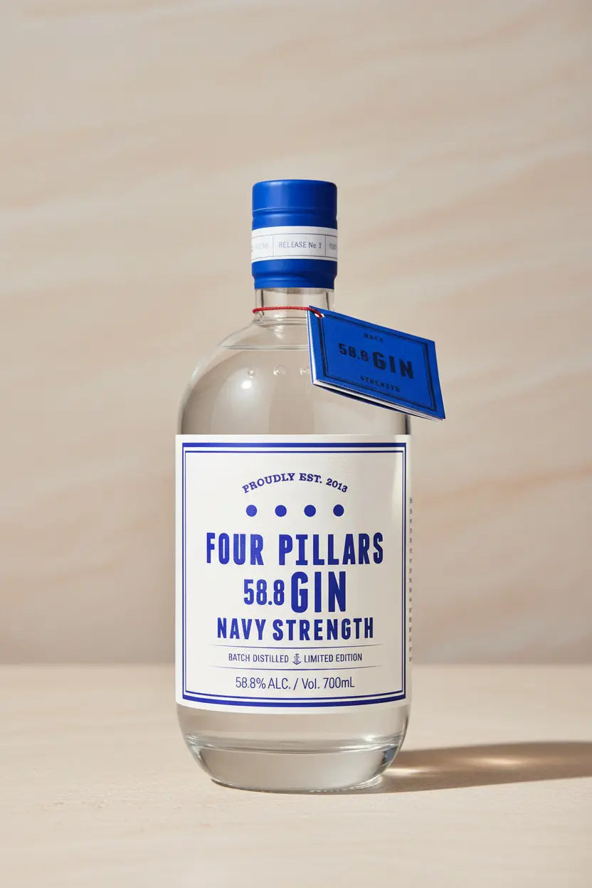 Buy Four Pillars Navy Strength Gin 700ml 58.8% online at Wine Sellers Direct's best prices.