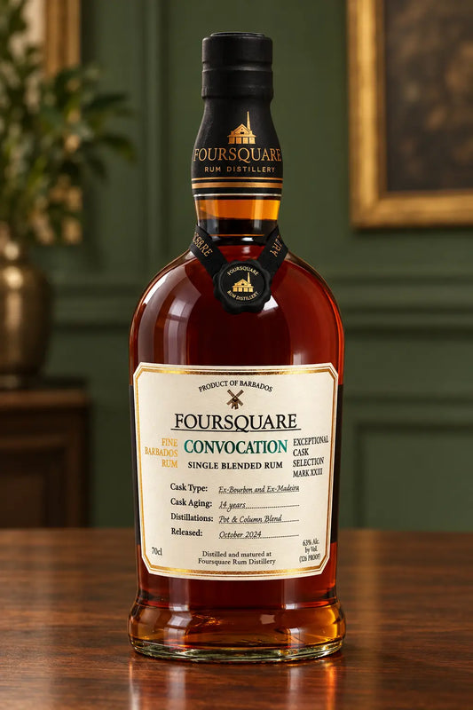 Foursquare Convocation Exceptional Cask Selection Mark XXVIII 14 Year Old Rum 700mL bottle of rum from Barbados