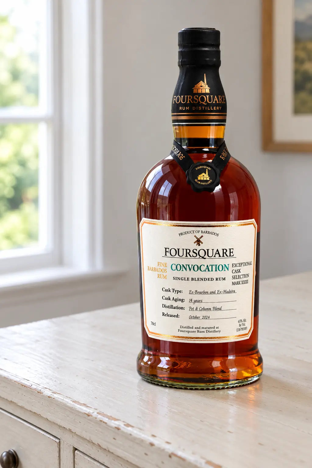 Foursquare Convocation Exceptional Cask Selection Mark XXVIII 14 Year Old Rum 700mL bottle of rum from Barbados