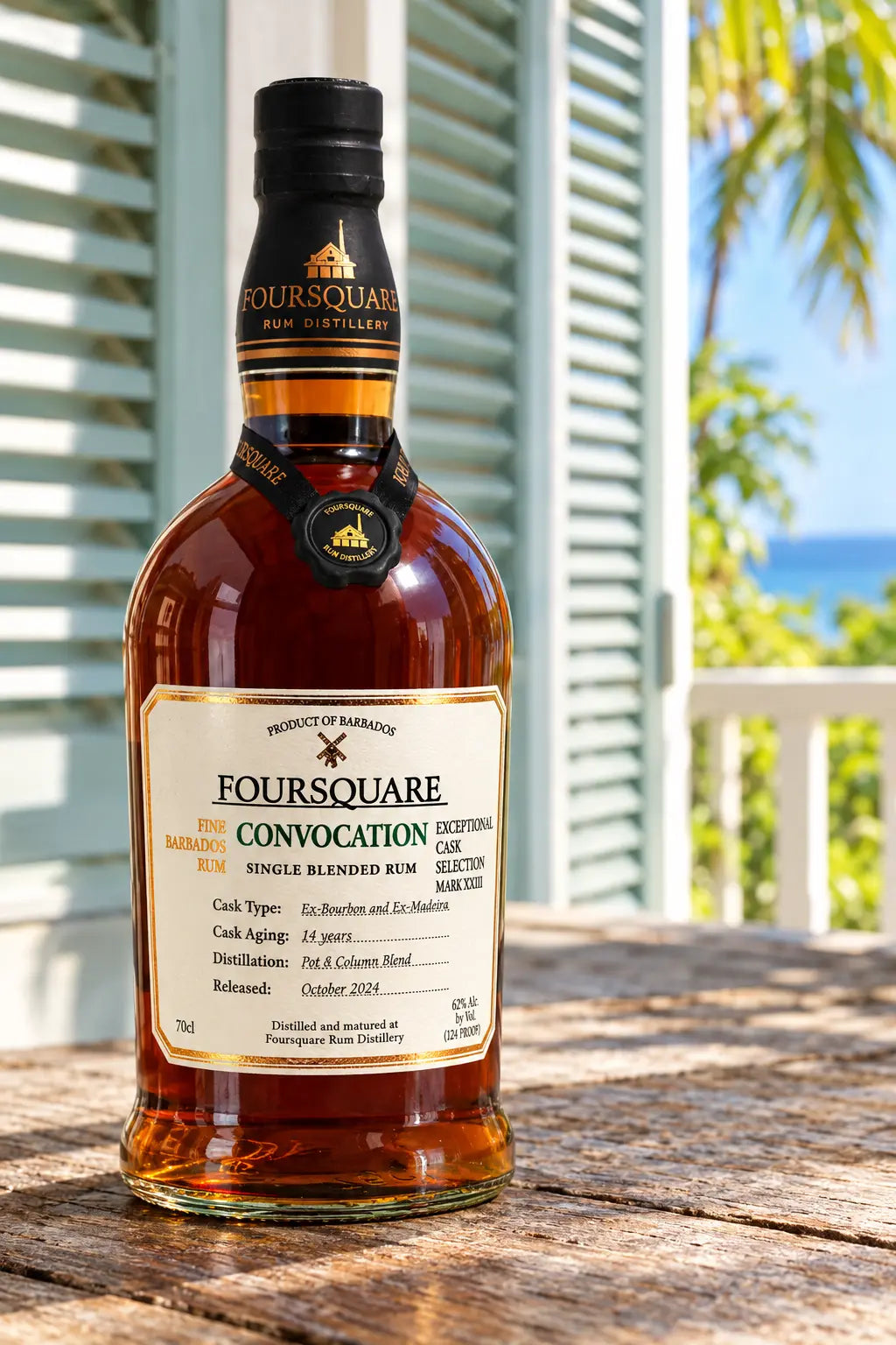 Foursquare Convocation Exceptional Cask Selection Mark XXVIII 14 Year Old Rum 700mL bottle of rum from Barbados