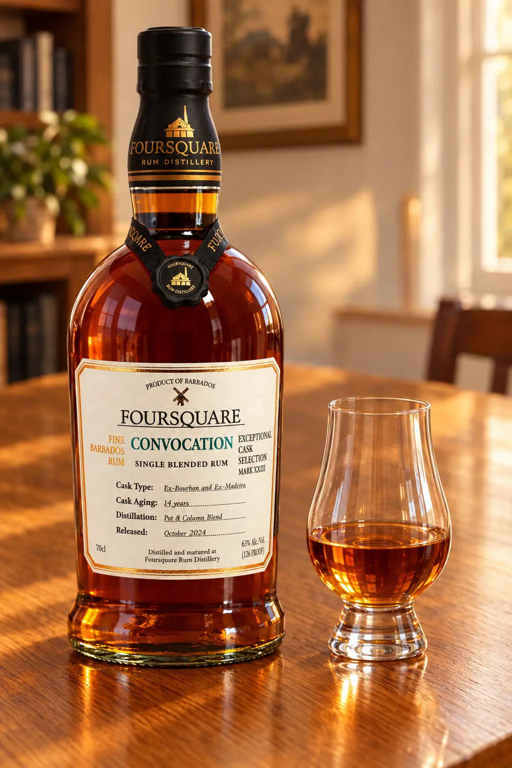 Foursquare Convocation Exceptional Cask Selection Mark XXVIII 14 Year Old Rum 700mL bottle of rum from Barbados