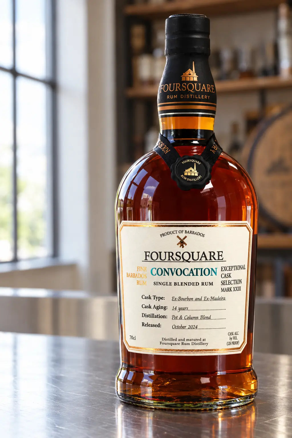 Foursquare Convocation Exceptional Cask Selection Mark XXVIII 14 Year Old Rum 700mL bottle of rum from Barbados