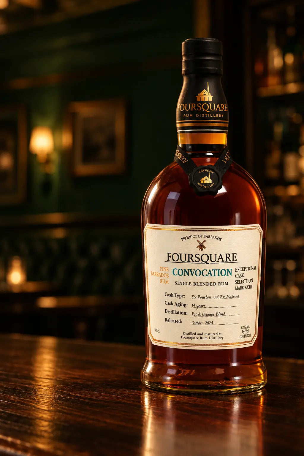 Foursquare Convocation Exceptional Cask Selection Mark XXVIII 14 Year Old Rum 700mL bottle of rum from Barbados