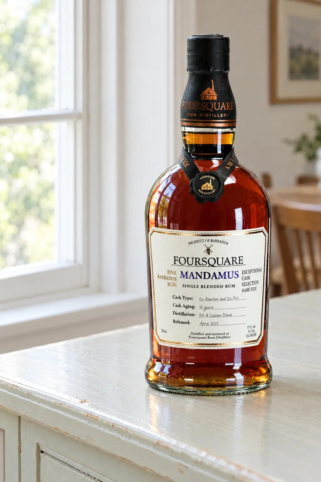 Foursquare Mandamus Exceptional Cask Selection Mark XXIX 16 Year Old Rum 700mL bottle from Barbados