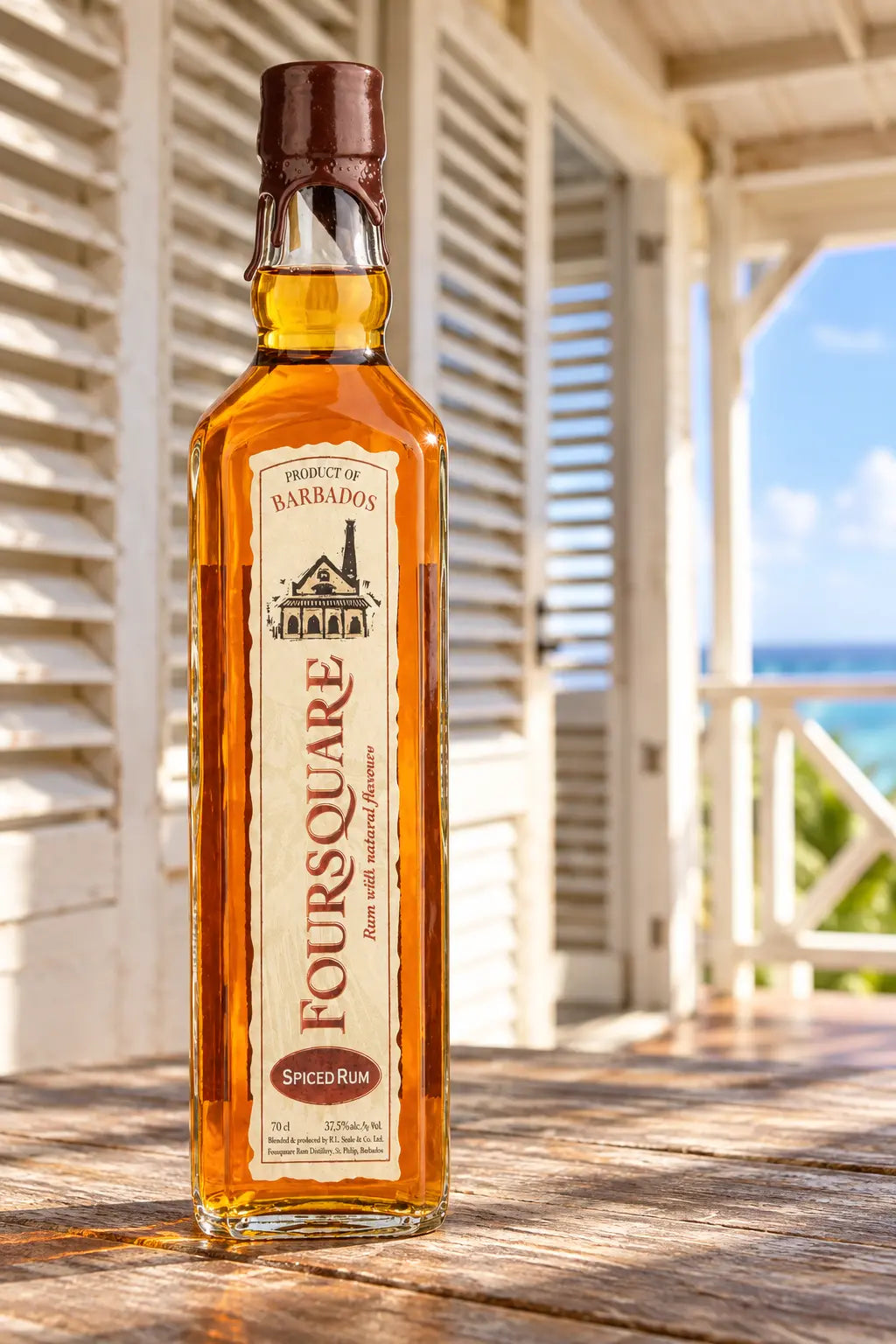 Foursquare Spiced Rum 700mL bottle of rum from Barbados