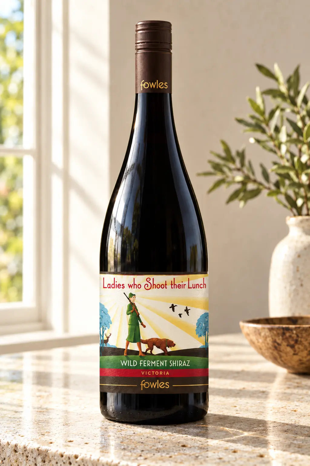 Fowles Ladies Who Shoot Their Lunch Shiraz 2021 750mL bottle of red wine from Strathbogie Ranges