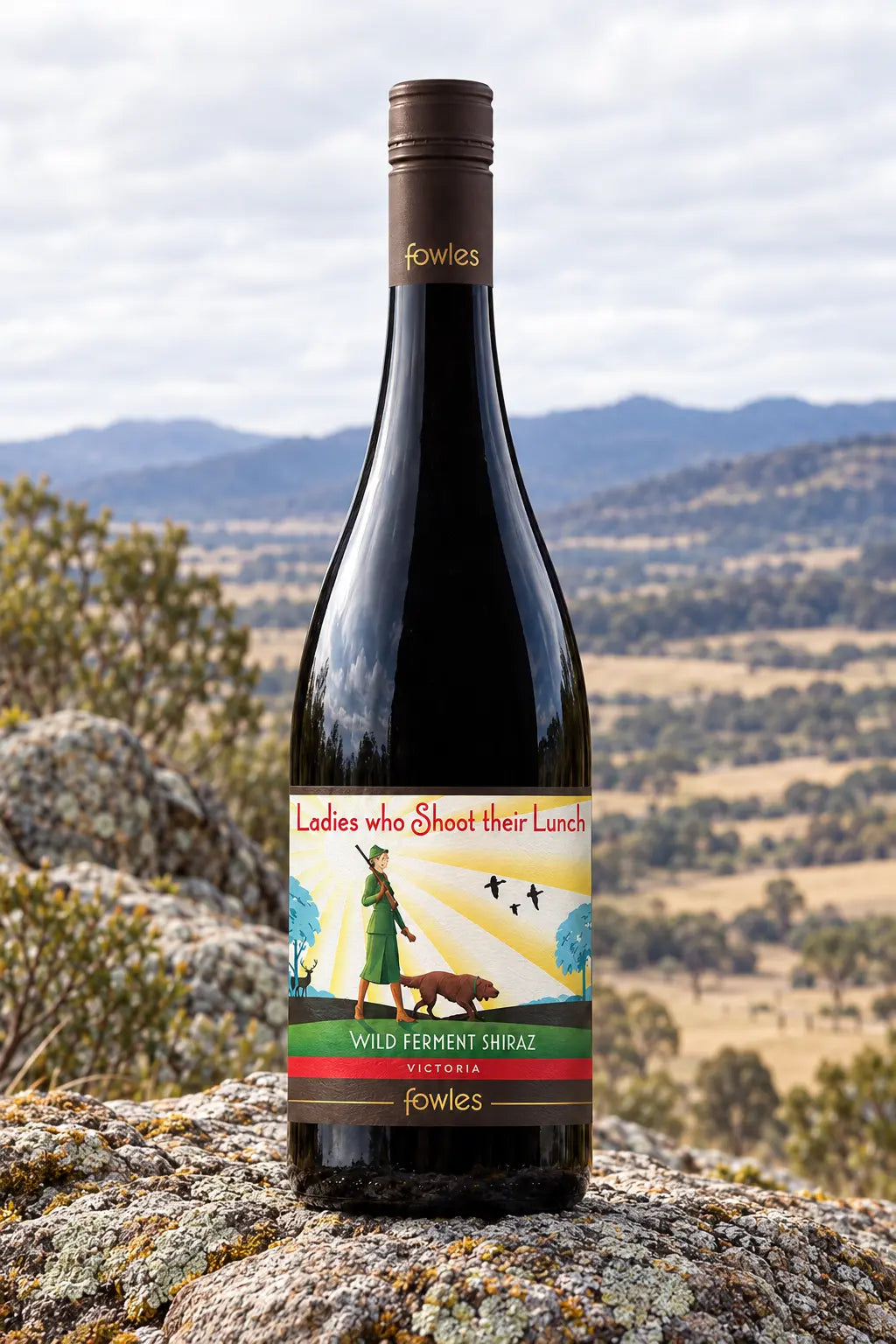 Fowles Ladies Who Shoot Their Lunch Shiraz 2021 750mL bottle of red wine from Strathbogie Ranges