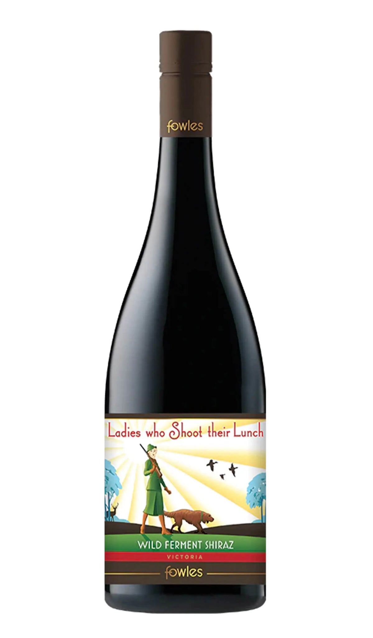 Fowles Ladies Who Shoot Their Lunch Shiraz 2021 750mL bottle of red wine from Strathbogie Ranges