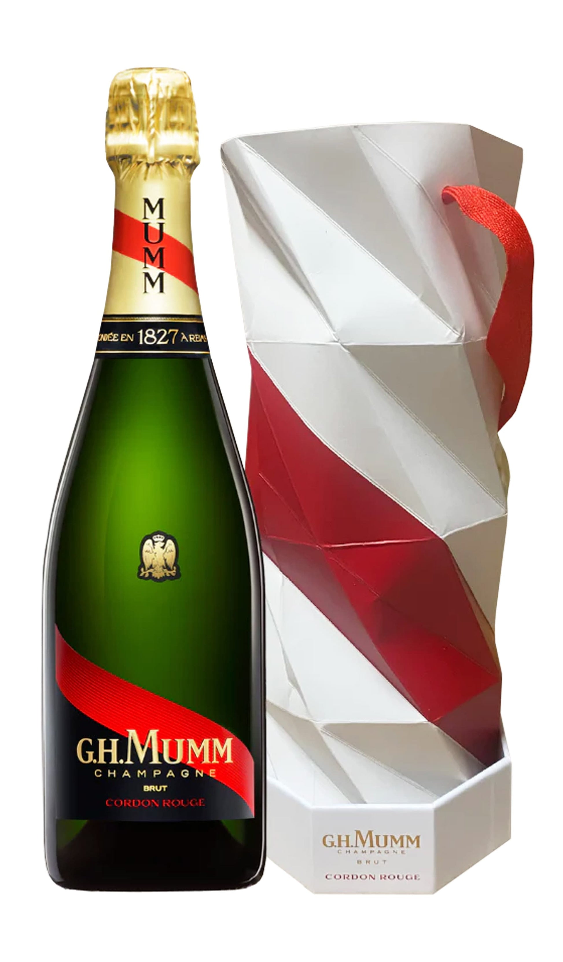 Find out more or buy G.H.Mumm Cordon Rouge Brut Accordion Gift Box Champagne NV 750mL available at Wine Sellers Direct's best prices.