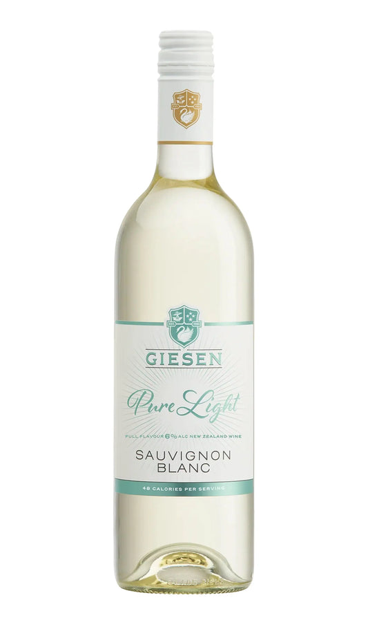 Giesen Pure Light Sauvignon Blanc 2024 – Marlborough New Zealand low-alcohol white wine, 750ml bottle