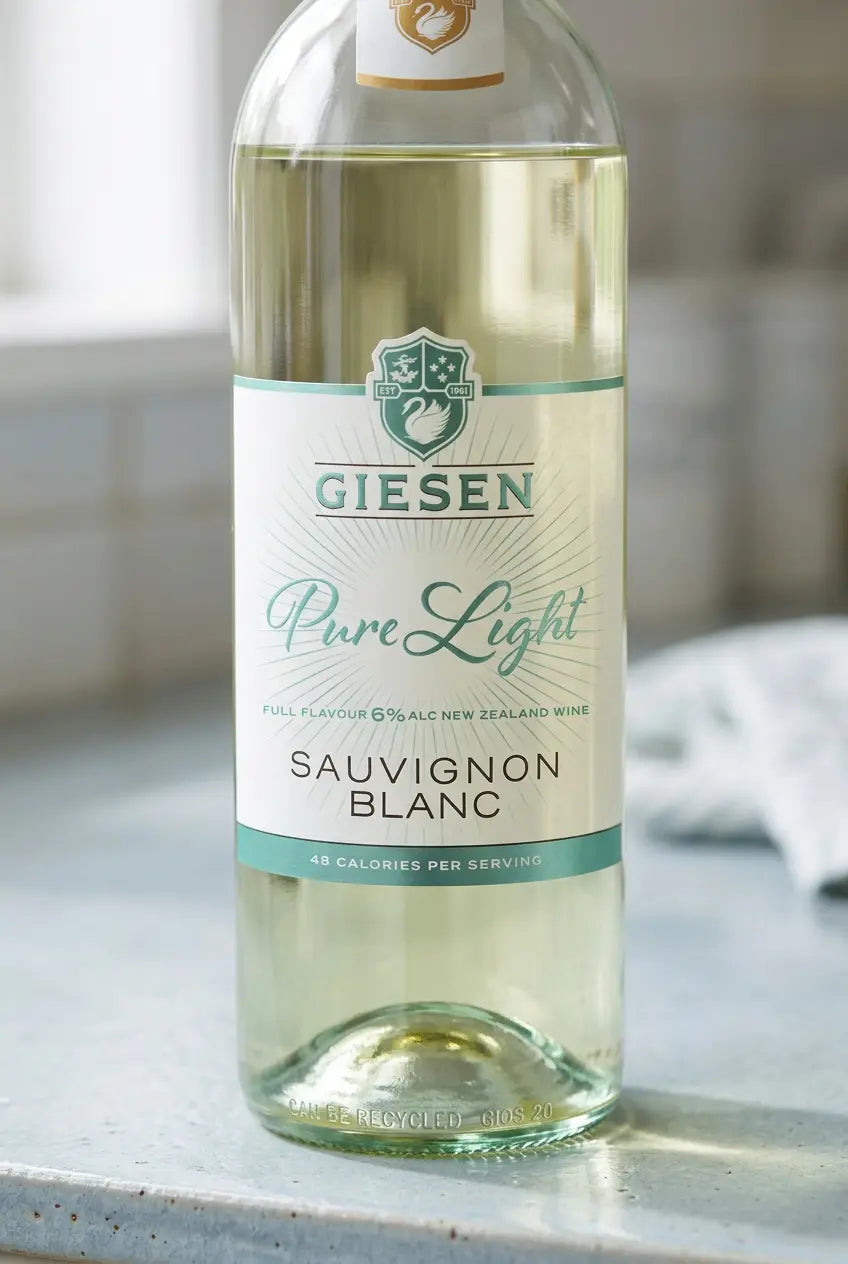 Giesen Pure Light Sauvignon Blanc 2024 – Marlborough New Zealand low-alcohol white wine, 750ml bottle
