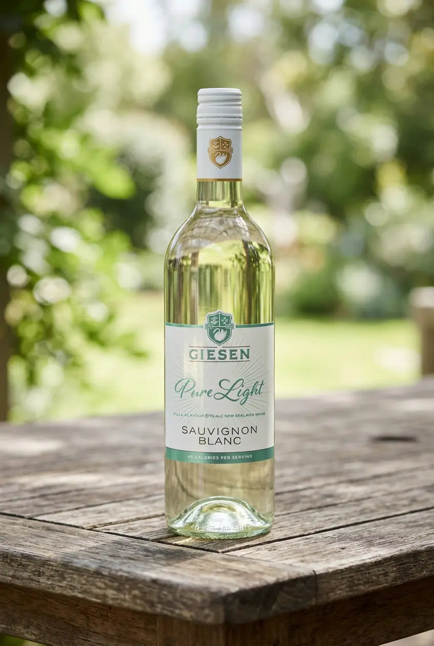 Giesen Pure Light Sauvignon Blanc 2024 – Marlborough New Zealand low-alcohol white wine, 750ml bottle