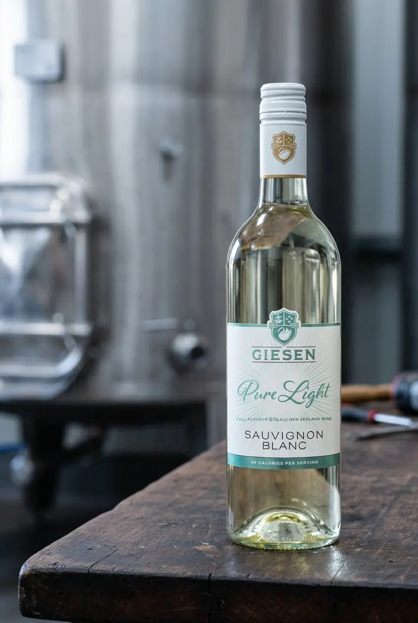 Giesen Pure Light Sauvignon Blanc 2024 – Marlborough New Zealand low-alcohol white wine, 750ml bottle