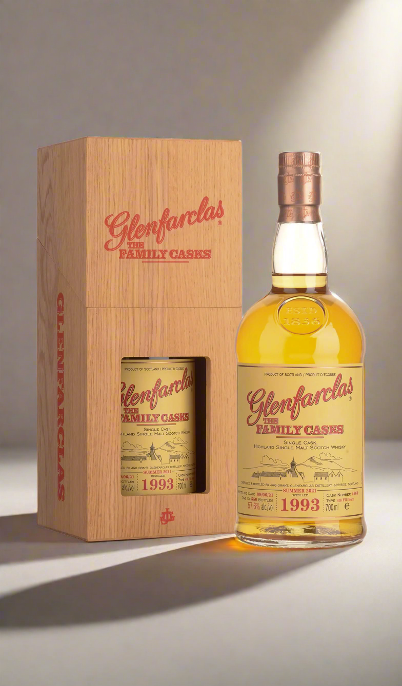 Find out more or buy Glenfarclas The Family Casks 1993 Single Malt (Scotch Whisky) available at Wine Sellers Direct's best prices.