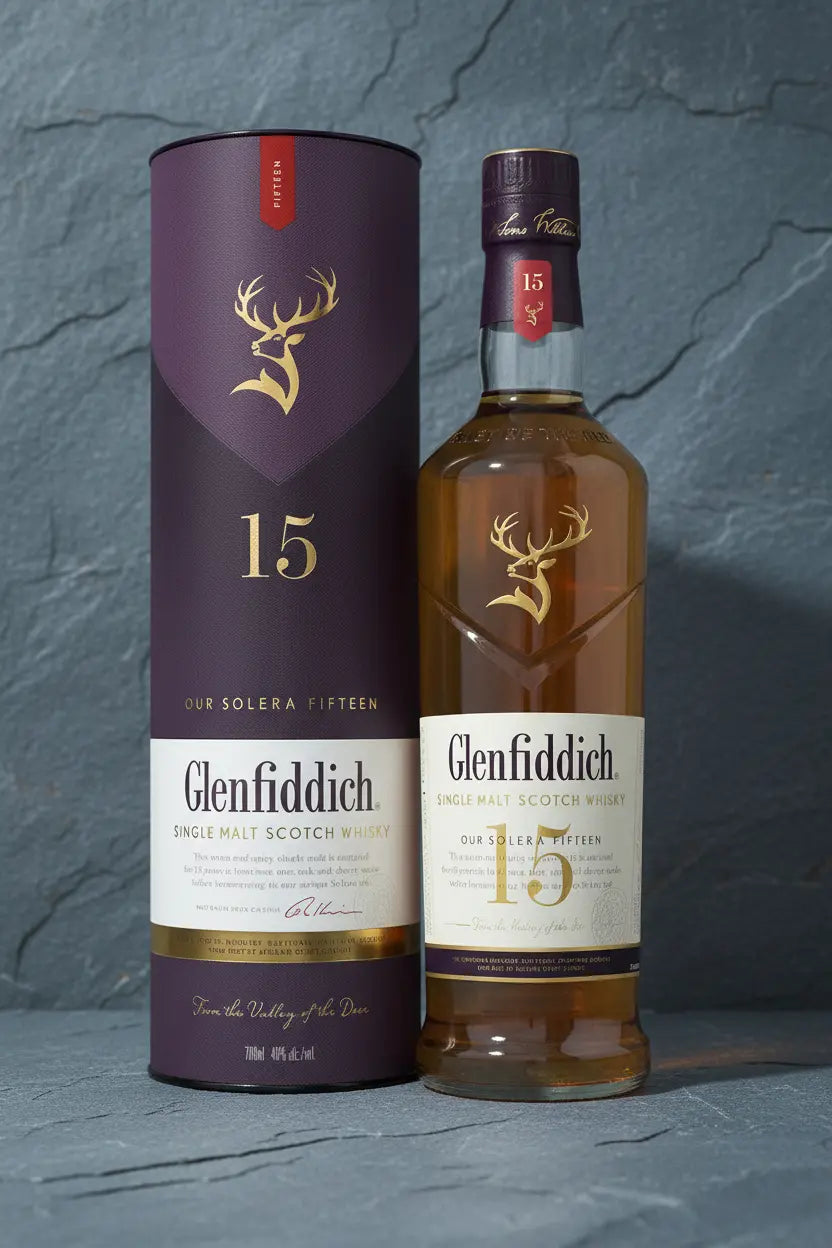 Find out more or buy Glenfiddich 15 Year Old Single Malt Scotch Whisky 700ml online at Wine Sellers Direct's best prices.