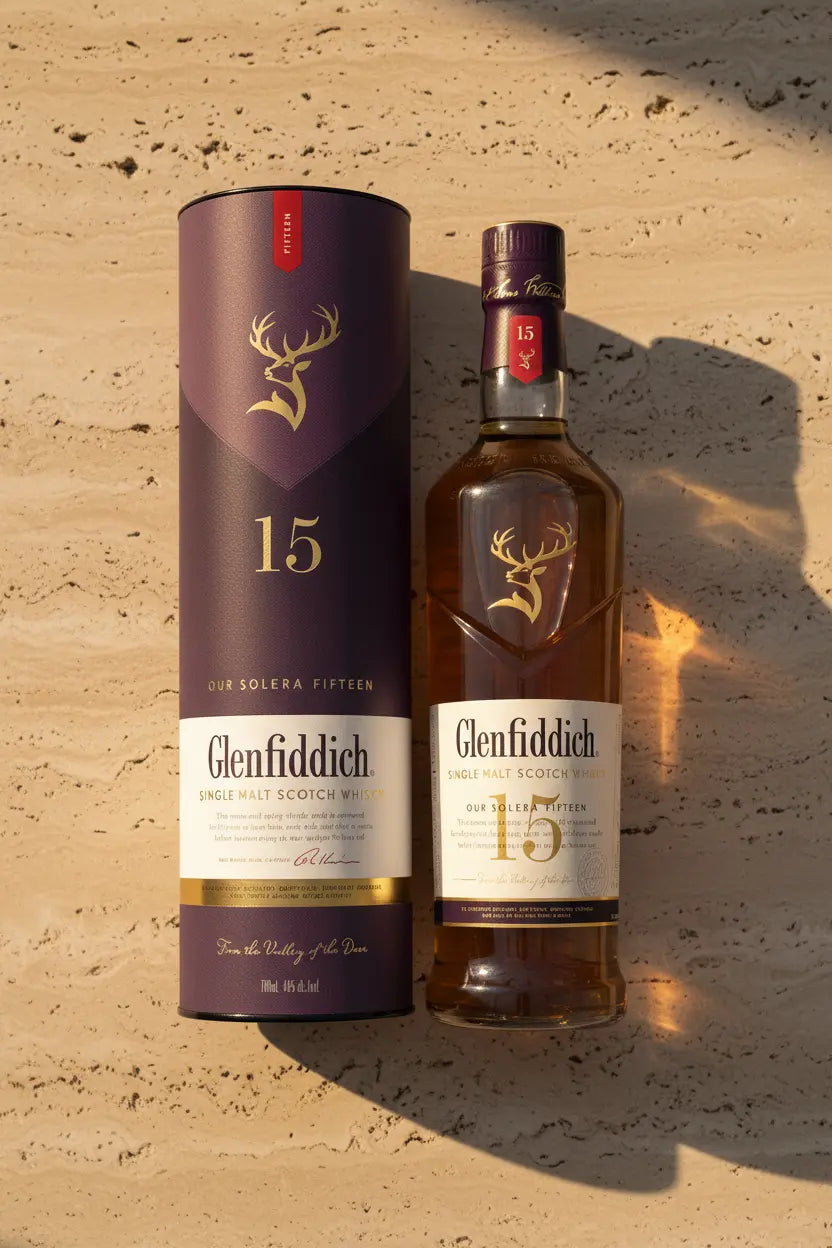 Find out more or buy Glenfiddich 15 Year Old Single Malt Scotch Whisky 700ml online at Wine Sellers Direct's best prices.