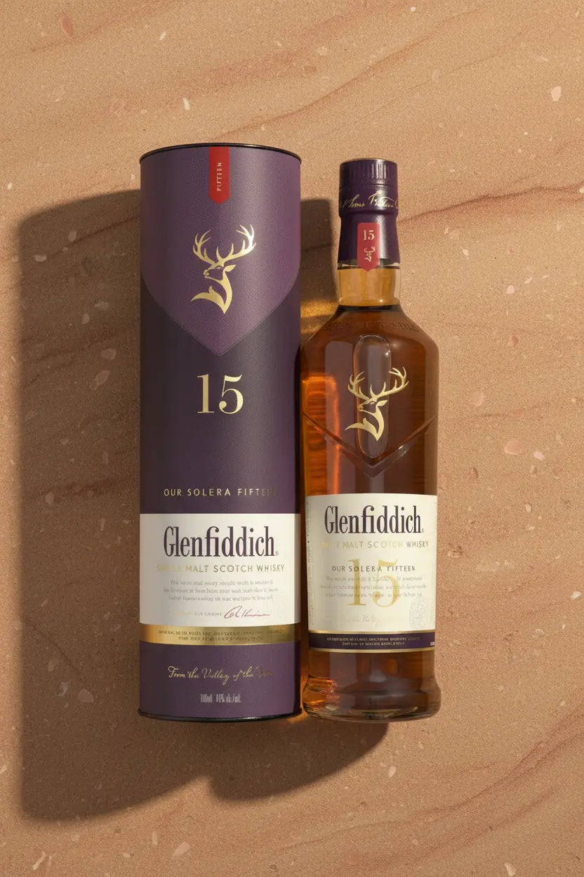 Find out more or buy Glenfiddich 15 Year Old Single Malt Scotch Whisky 700ml online at Wine Sellers Direct's best prices.