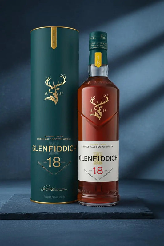 Find out more or buy Glenfiddich 18 Year Old Single Malt Scotch Whisky online at Wine Sellers Direct.
