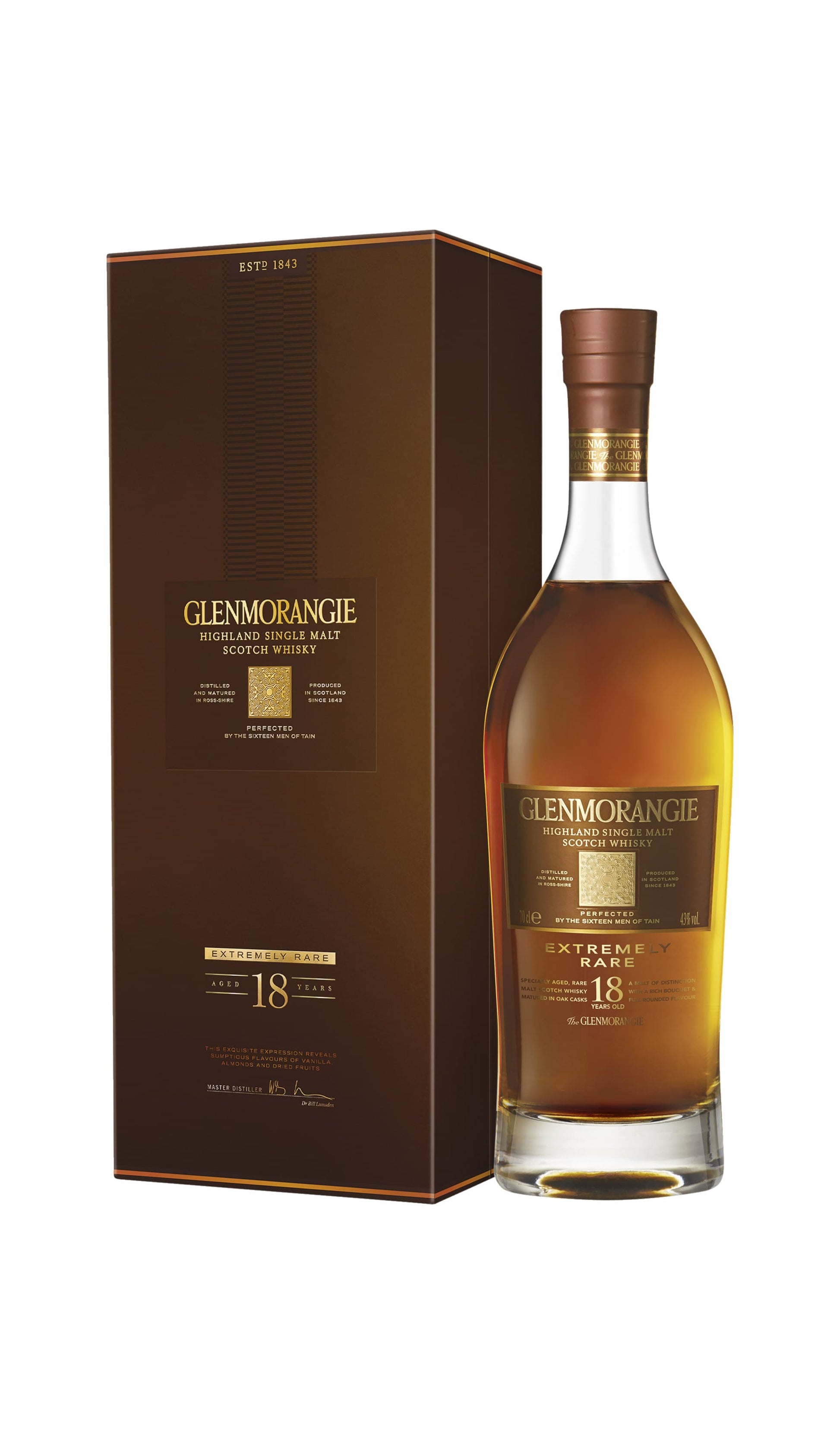 Find out more or buy Glenmorangie Extremely Rare 18 Year Old Single Malt Scotch Whisky (700ml) online at Wine Sellers Direct - Australia’s independent liquor specialists.