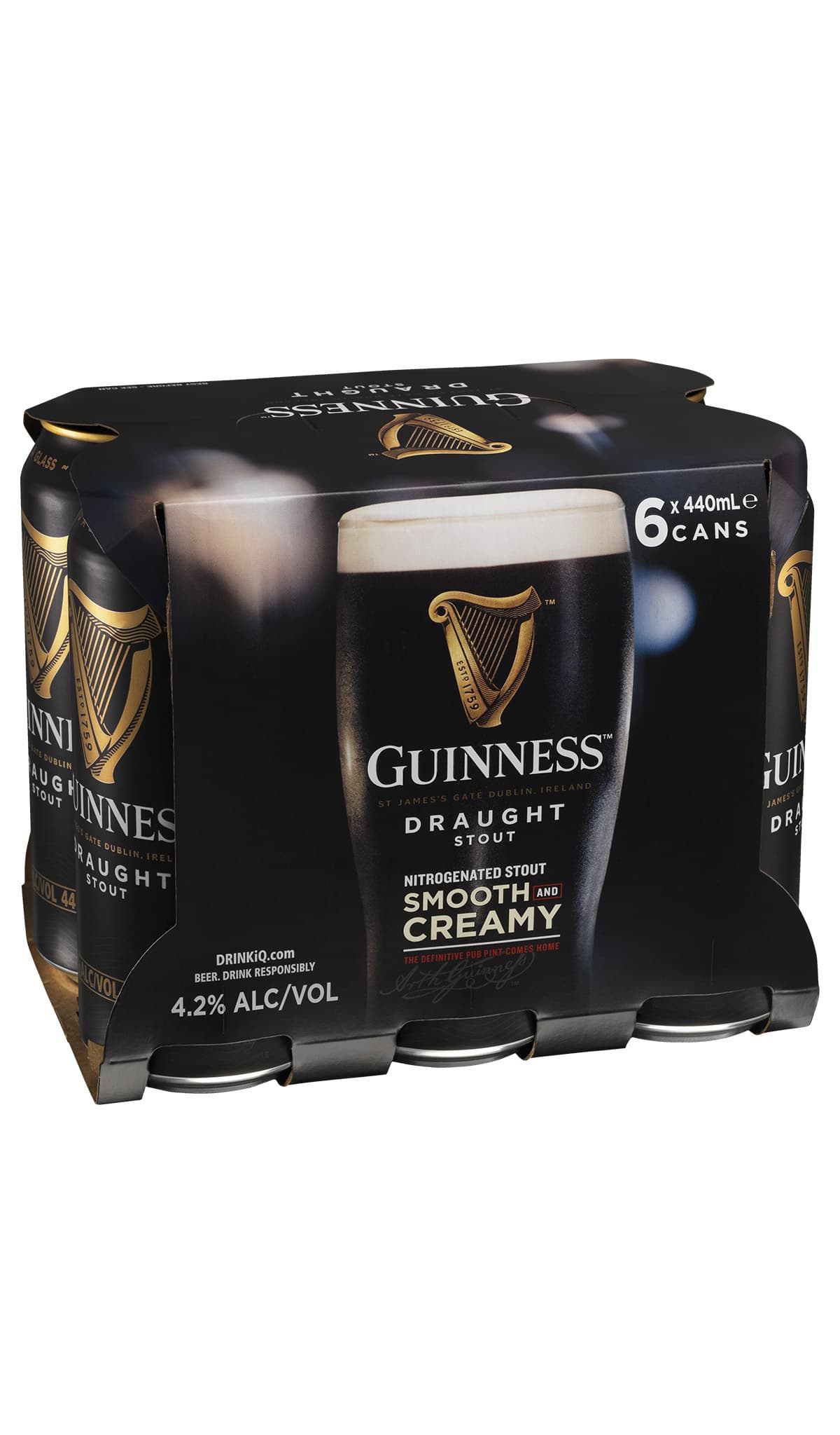 Find out more or buy Guinness Draught Stout 440ml Cans (Fully Imported) online at Wine Sellers Direct - Australia’s independent liquor specialists.