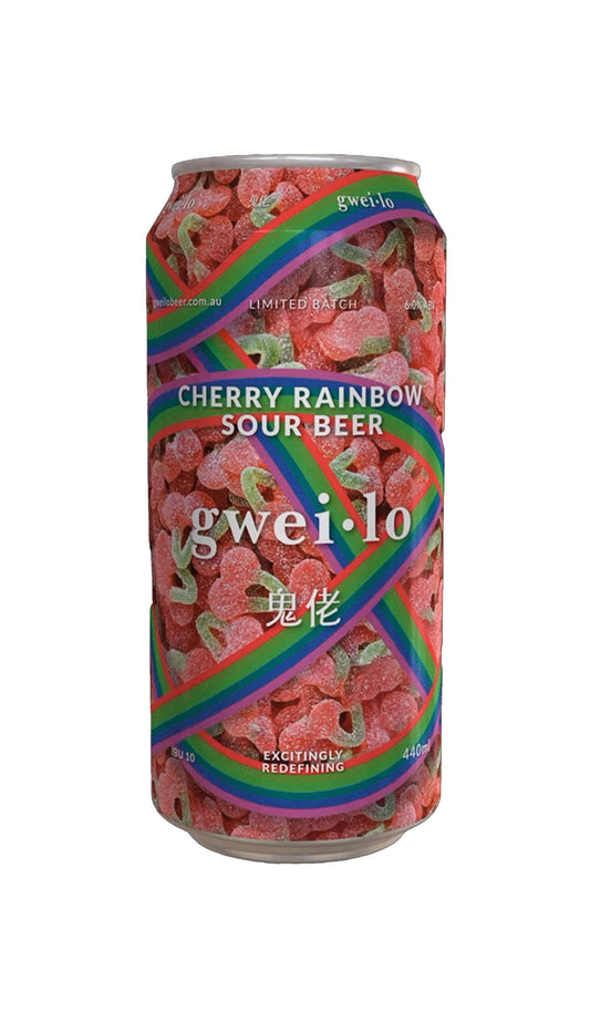 Find out more or buy Gweilo Cherry Rainbow Sour Beer 440ml online at Wine Sellers Direct - Australia’s independent liquor specialists.