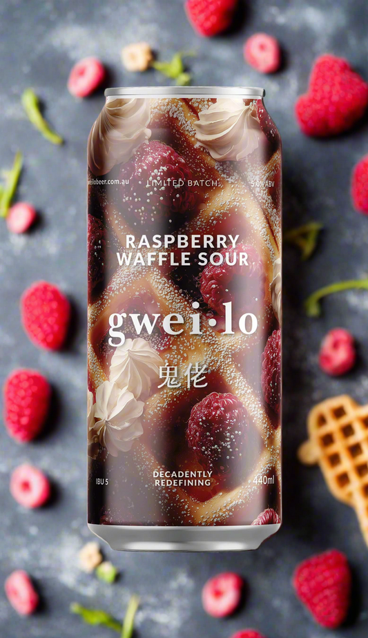 Find out more or buy Gweilo Raspberry Waffle Sour Beer 440ml online at Wine Sellers Direct - Australia’s independent liquor specialists.