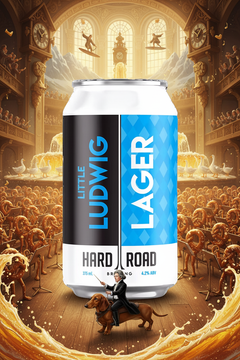 Find out more or buy Hard Road Little Ludwig Lager 375mL online at Wine Sellers Direct - Australia’s independent liquor specialists.