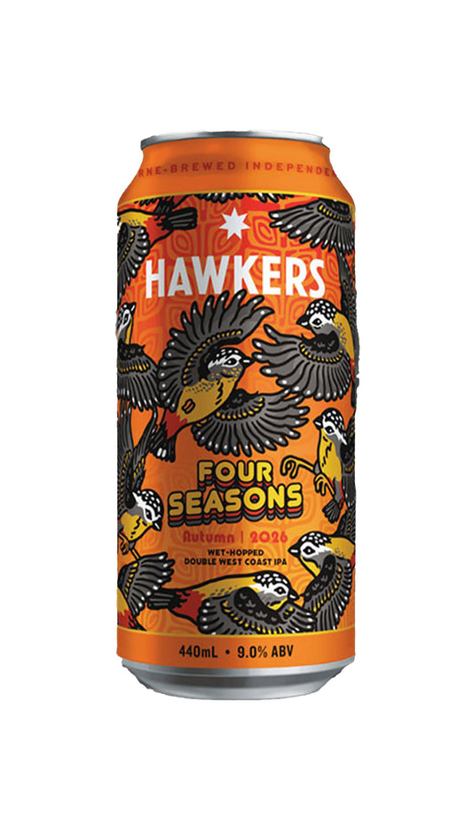 Find out more or buy Hawkers Autumn Wet Hopped Double West Coast IPA 440ml online at Wine Sellers Direct - Australia’s independent liquor specialists.