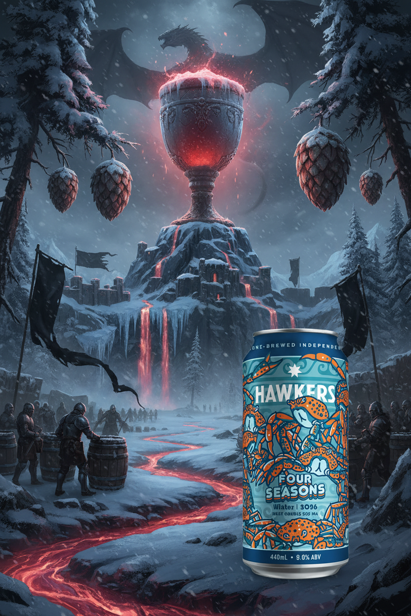 Find out more or buy Hawkers Four Seasons Winter Hazy Red DIPA 440mL online at Wine Sellers Direct - Australia’s independent liquor specialists.