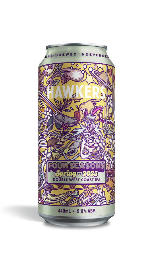 Find out more or buy Hawkers Spring Double West Coast IPA 440ml online at Wine Sellers Direct - Australia’s independent liquor specialists.