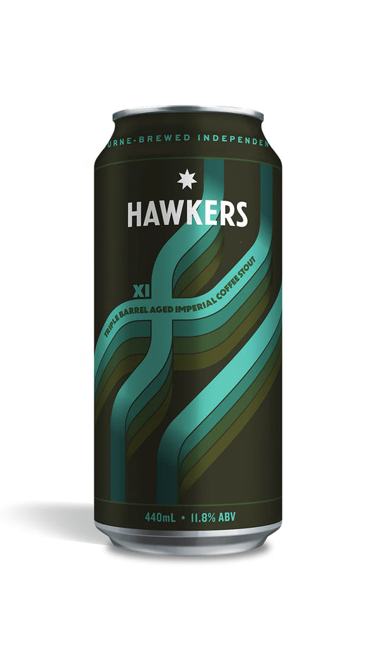 Find out more or buy Hawkers XI BA Imperial Coffee Stout 440ml online at Wine Sellers Direct - Australia’s independent liquor specialists. 
