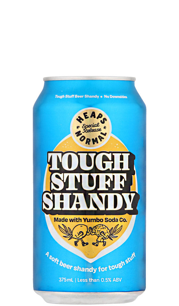 Find out more or buy Heaps Normal Tough Stuff Shandy 375mL (Alcohol Free Beer) available online at Wine Sellers Direct - Australia's independent liquor specialists.