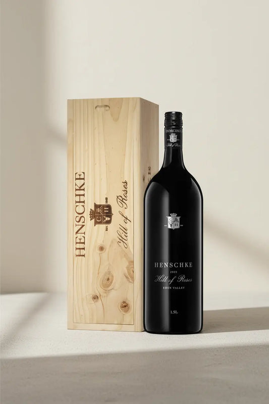 Buy Henschke Hill Of Roses 2021 Magnum 1.5L in Wooden Gift Box available online at Wine Sellers Direct's best prices.
