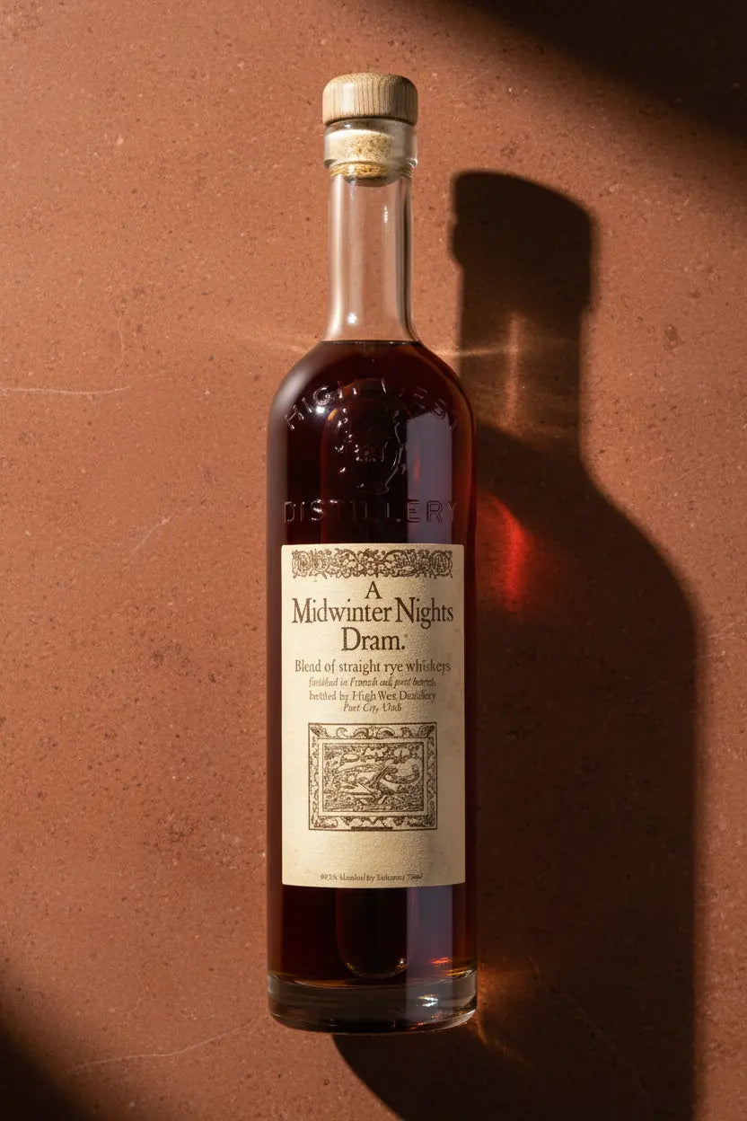 Find out more & buy High West A Midwinter Nights Dram Straight Rye 750mL available online at Wine Sellers Direct.